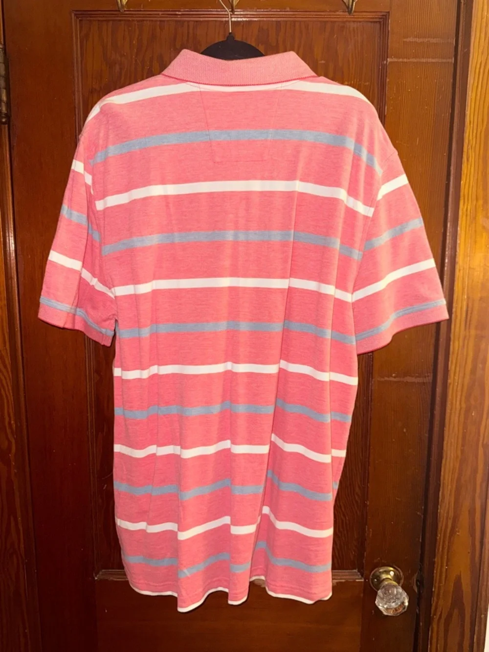 Nautica Pink Striped Polo XXL Casual Preppy Shirt - Picture 9 of 11